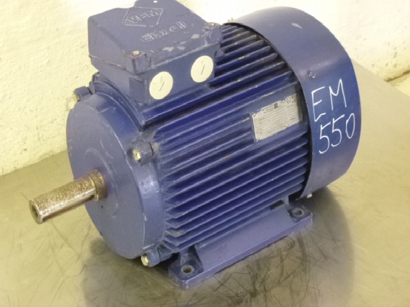 Drehstromservomotor VEM KPER 160 L4 ( KPER160L4 ) IP 54 Wellendurchmesser: Ø 42 mm Ex-geschützt ! gebraucht ! Bilder auf Industry-Pilot